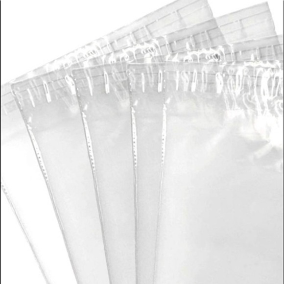 50 5x7 Clear Poly Bags Self Sealing Mailers for Shipping Crafts Storage - Picture 6 of 9